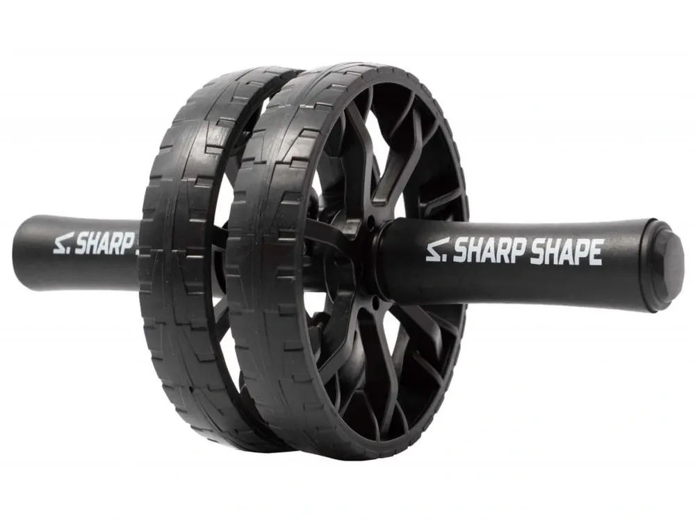 Nejprodávanější Sharp Shape Posilovací kolečko Dual wheel černé