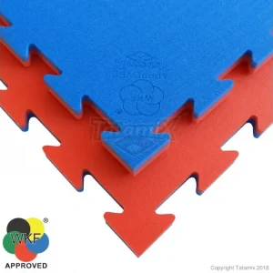 Zlevněný TATAMIX tatami WKF puzzle 100 x 100 x 2 cm červeno / modrá
