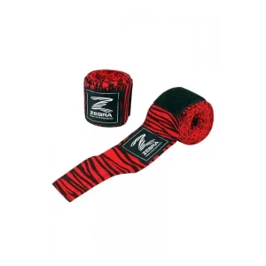 BOXERSKÉ BANDÁŽE ZEBRA 350CM RED Víkendová Akce