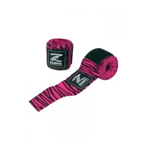 BOXERSKÉ BANDÁŽE ZEBRA 255CM PINK Sezónní Sleva