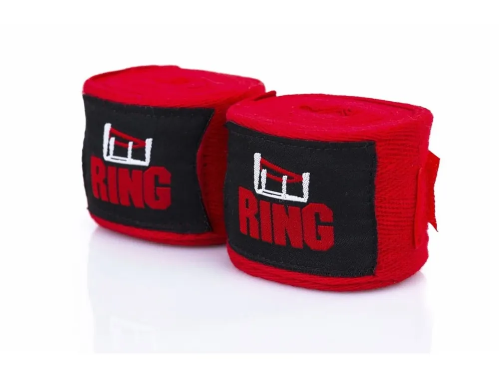 RING SPORT BOXERSKÉ BANDÁŽE PRO 450CM ČERVENÉ Aktuální