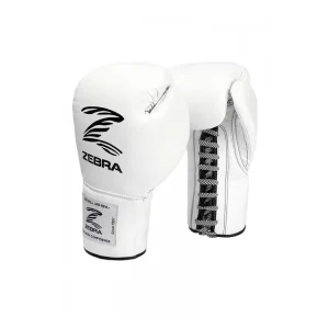 BOXERSKÉ RUKAVICE ZEBRA PRO SIGNATURE LACE KŮŽE BÍLÉ Horká Nabídka