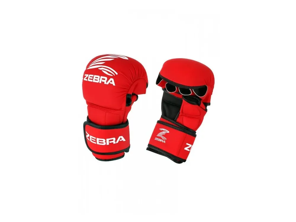 Rychlé Dodání ZEBRA MMA SPARRING RUKAVICE ČERVENÉ