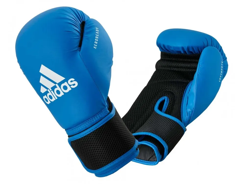 Víkendová Akce Adidas boxerské rukavice Hybrid 25 modrá