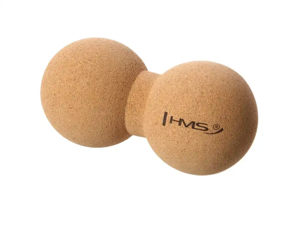 Korkový dvojitý masážní míč HMS BLW02 - Lacrosse Ball Super Cena