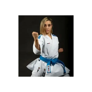 Aktuální SMAI KAMINARI X SET BLUE + RED KATA kimono WKF, 2 kabáty, 1 kalhoty