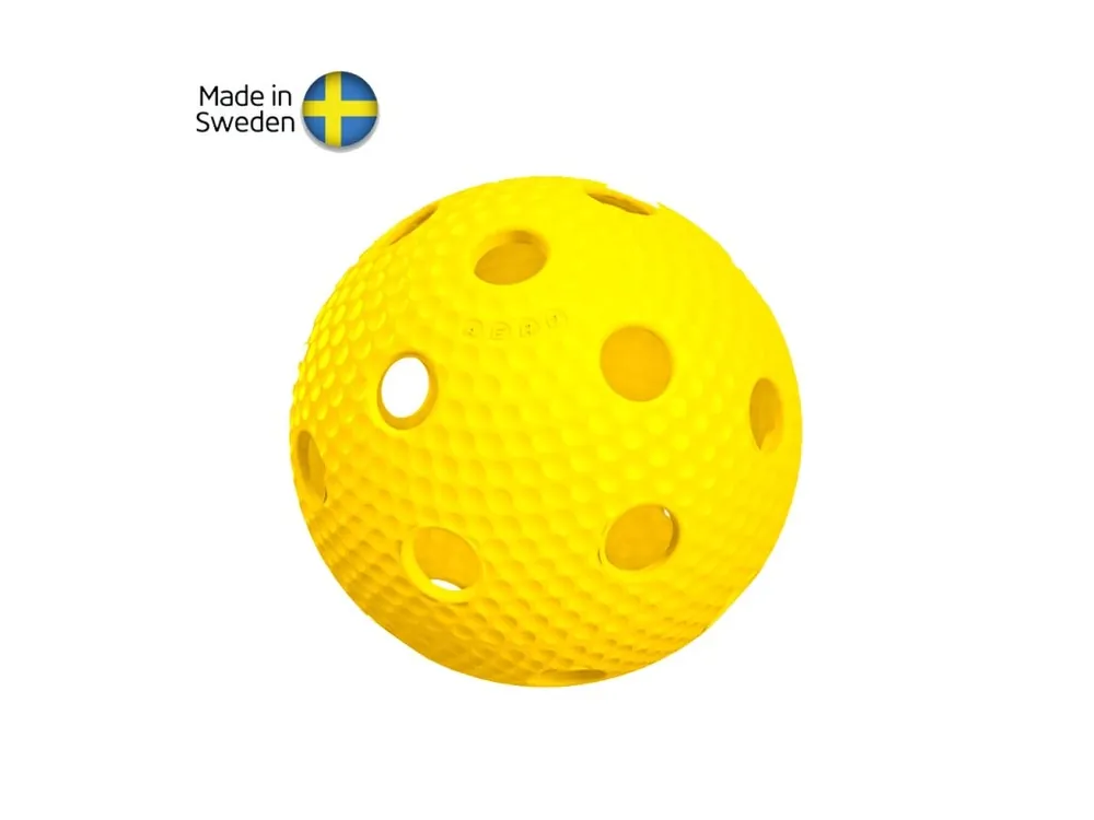 SALMING Aero Plus Ball, yellow with dumples Poslední Šance