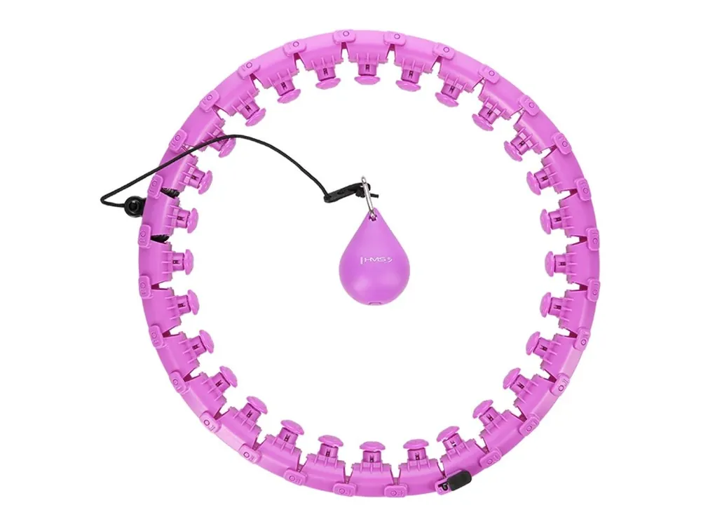 Bezpečná Platba Masážní hula hoop HMS HHW12 plus size se závažím fialová