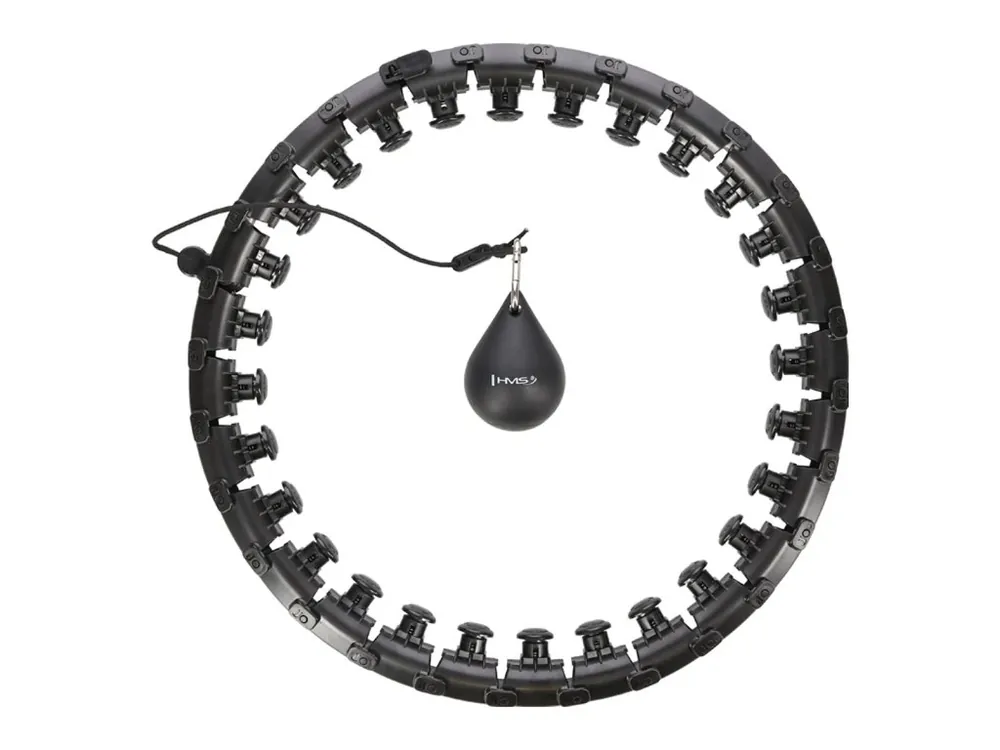 Speciální Cena Masážní hula hoop HMS HHW12 plus size se závažím černá