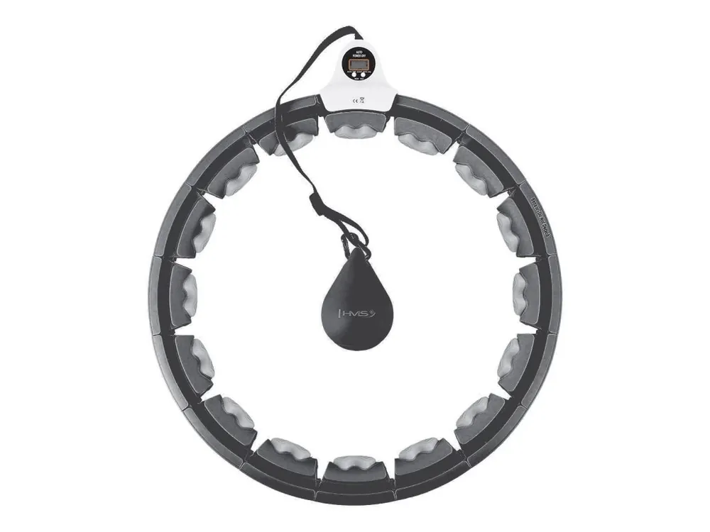 Must-Have Masážní hula hoop HMS HHW06 se závažím a počítadlem černá