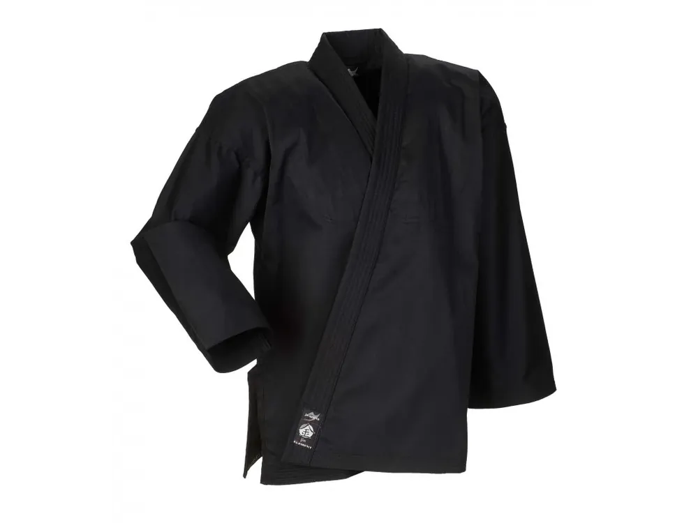 KABÁT JIU JITSU JU-SPORTS ELEMENT WIDE CUT - ŠIRŠÍ STŘIH černý Speciální Cena