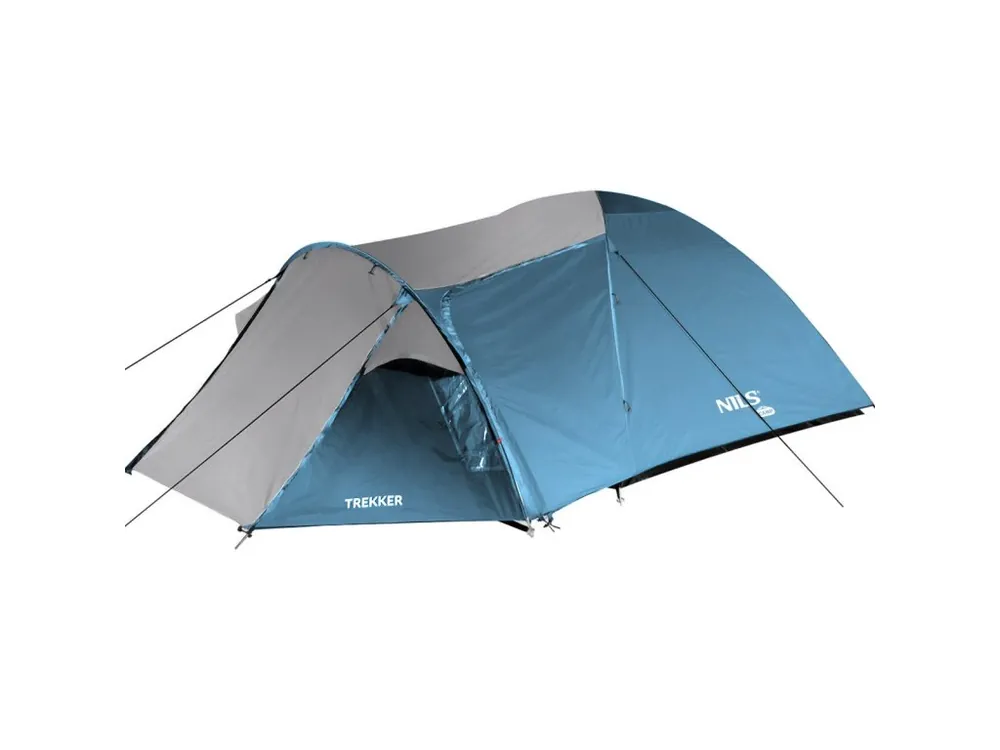 Turistický stan NILS Camp NC6012 Trekker modro-šedý Super Cena