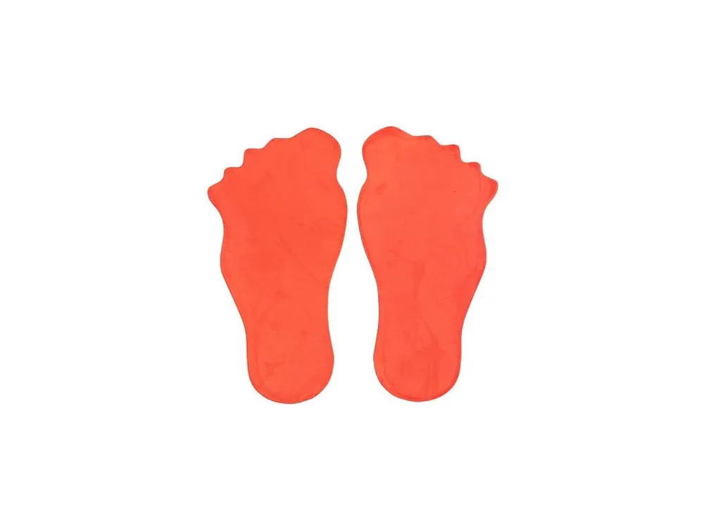 Feet značka na podlahu oranžová Vrácení Zdarma