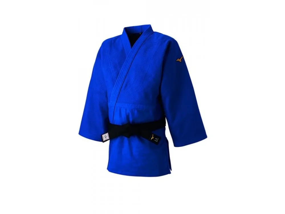 Must-Have SLIM Judo kabát MIZUNO YUSHO MADE IN JAPAN IJF modrý