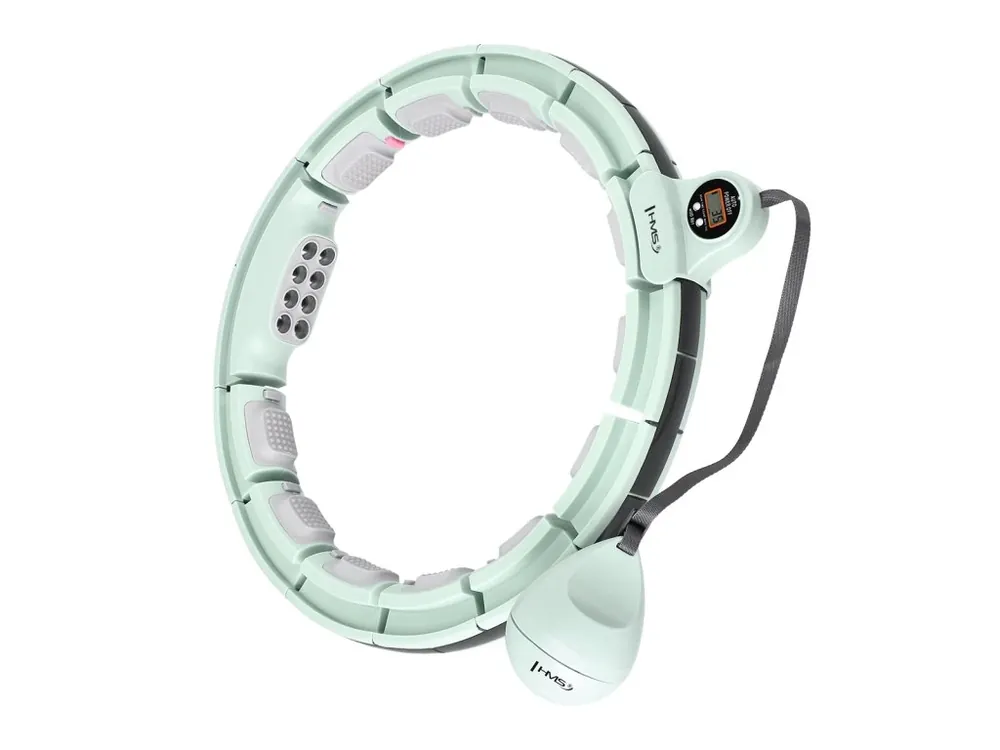 Poslední Šance Masážní hula hoop HMS HHM13 se závažím, magnety a počítadlem zelená