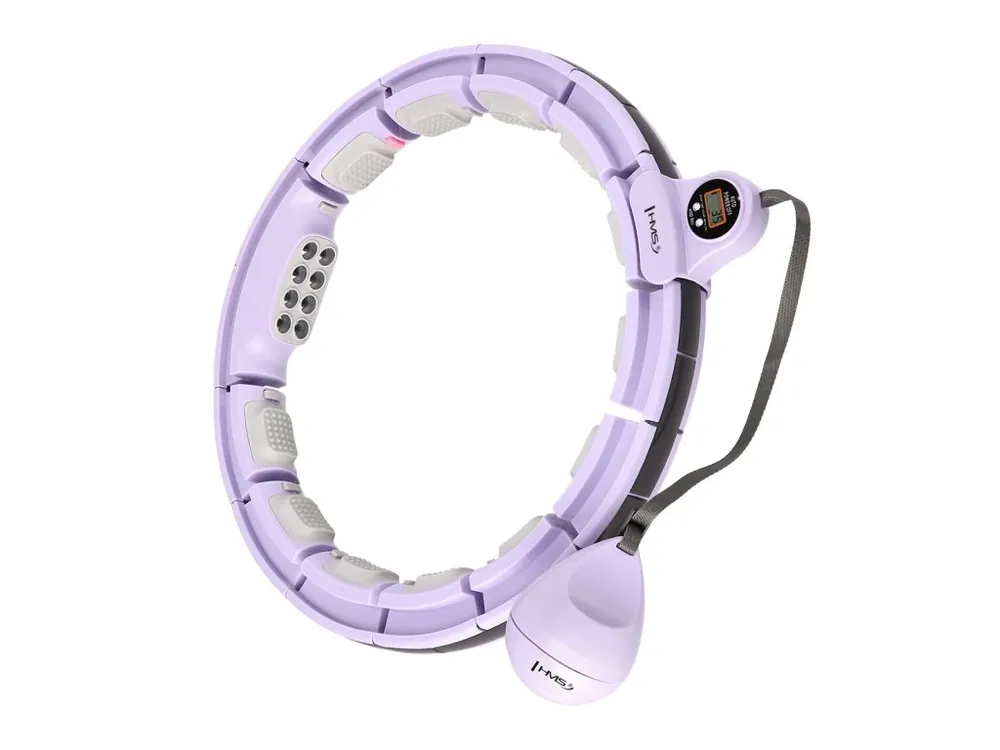 Speciální Cena Masážní hula hoop HMS HHM13 se závažím, magnety a počítadlem fialová