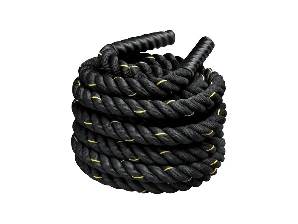 Posilovací lano na cvičení BATTLE ROPE 38 mm / 15 m / 12,2 kg Top Prodej