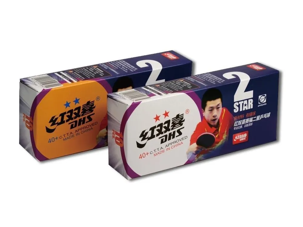 Aktuální Míčky DHS** stolní tenis 40mm CELL FREE balení 10 ks