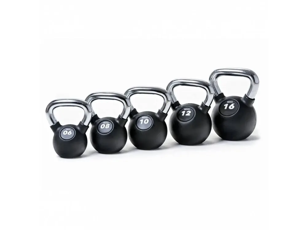 Ověřený Kettlebell RUBBER-CHROM 4 kg