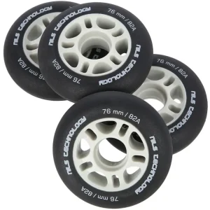 Kup Teď Matná kolečka NILS Extreme PU 76x24 82A, černá, 4 ks