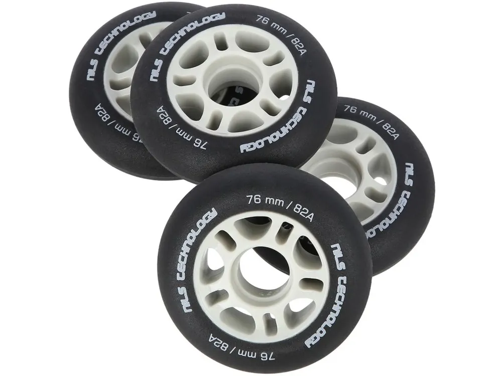 Kup Teď Matná kolečka NILS Extreme PU 76x24 82A, černá, 4 ks