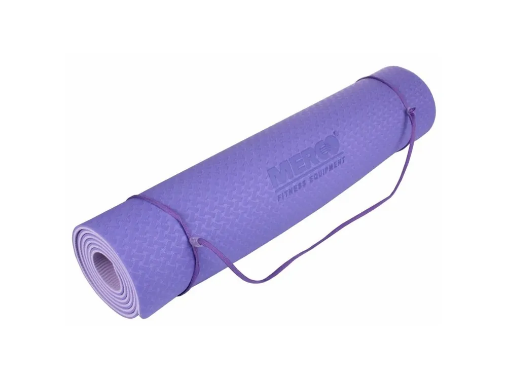 Akce Yoga TPE 6 Double Mat podložka na cvičení fialová-fialová