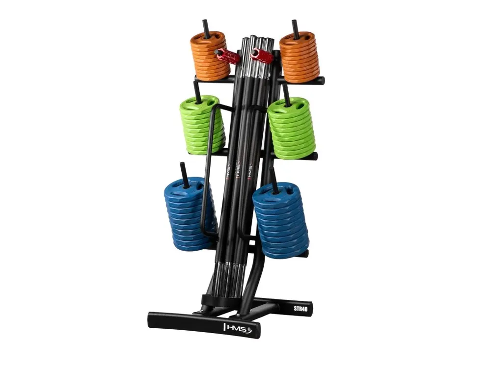 Sestava 10 sad na Body pump HMS SBP22 a stojanu STR40 Originální