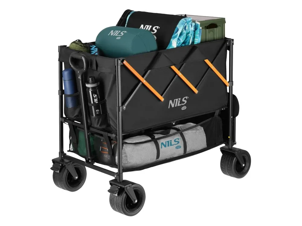 Levný Kempingový vozík NILS Camp NC2607 XXL 160L černo-oranžový