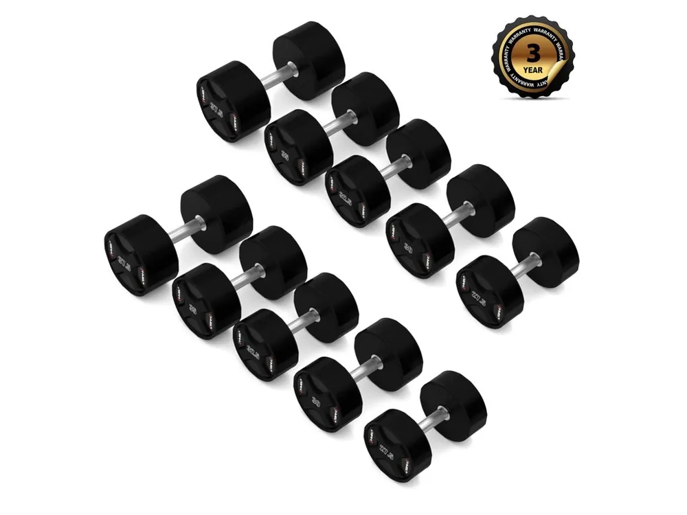 Sada polyuretanových jednoručních činek HMS HPC set 2 x 27,5 - 37,5 kg CPU - 325 kg Akční Nabídka