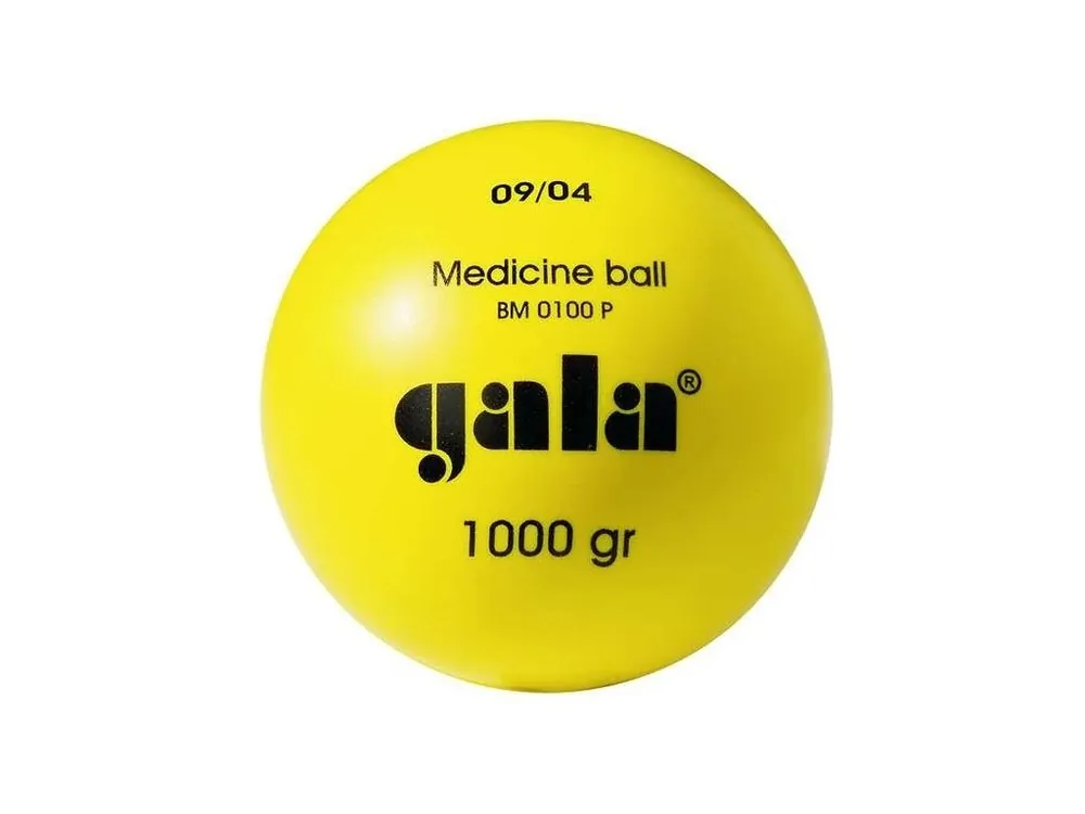Dokud Zásoby Vydrží Míč medicinbal Gala plastový 1 kg žlutý