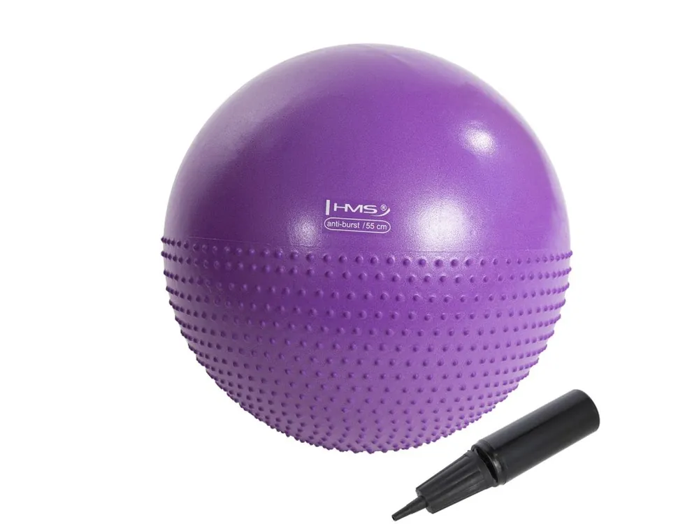 Víkendová Akce Masážní gymnastický míč HMS YB03N 55 cm fialový