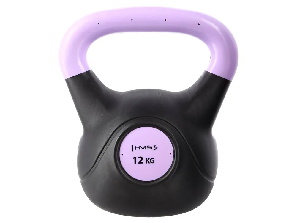 Tovární Cena Kompozitový kettlebell HMS KPC12 Vin-Bell 12 kg sv. fialový