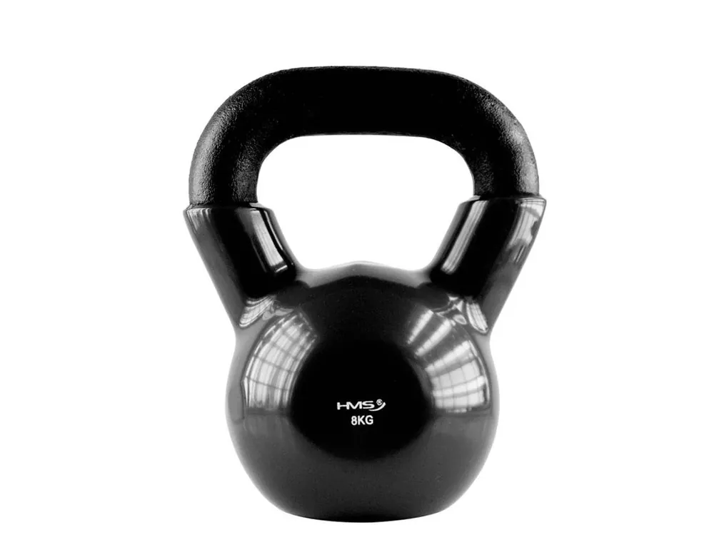 Speciální Cena Kettlebell pokrytý vinylem HMS KNV08 8 kg, černý