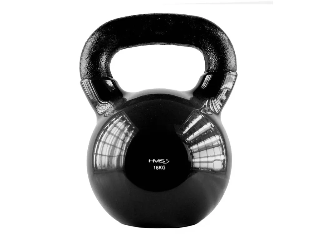 Kettlebell pokrytý vinylem HMS KNV16 16 kg, černý Ihned K Objednání