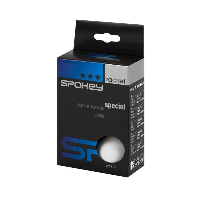 SPOKEY SPECIAL - Pingpongové míčky 3* bílé Autentický