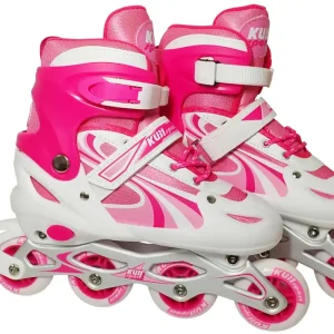 Dětské inline brusle roztahovací CS310K růžové velikost 28-32 Levný