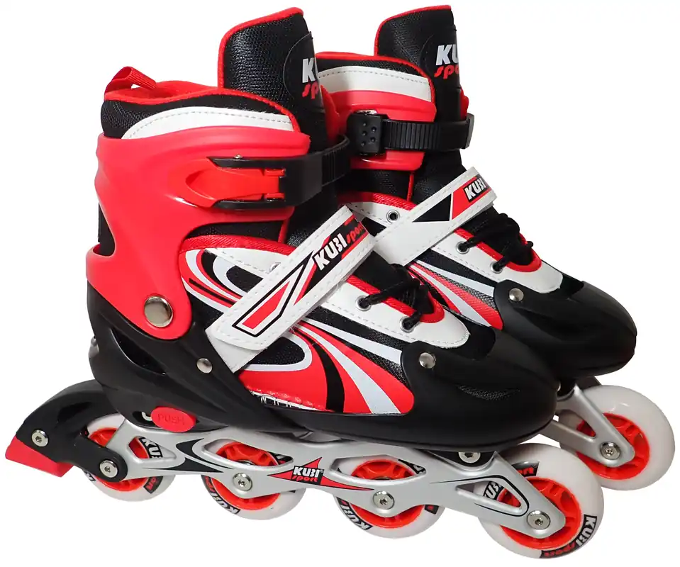 Dětské inline brusle roztahovací CS310K červené velikost 28-32 Vrácení Zdarma