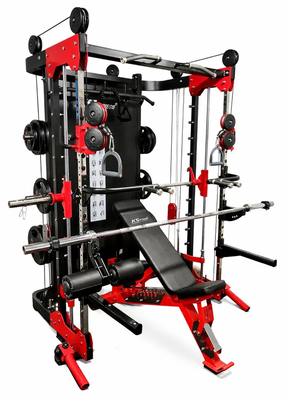 Hit Sezóny Posilovací klec s multipressem a závažím 2 x 100 kg, nosnost 1000 kg