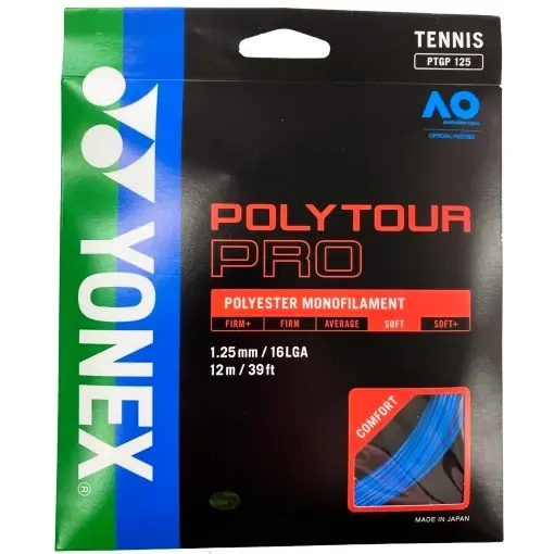 Omezená Nabídka Tenisový výplet Yonex Poly Tour Pro Blue 1,25 mm