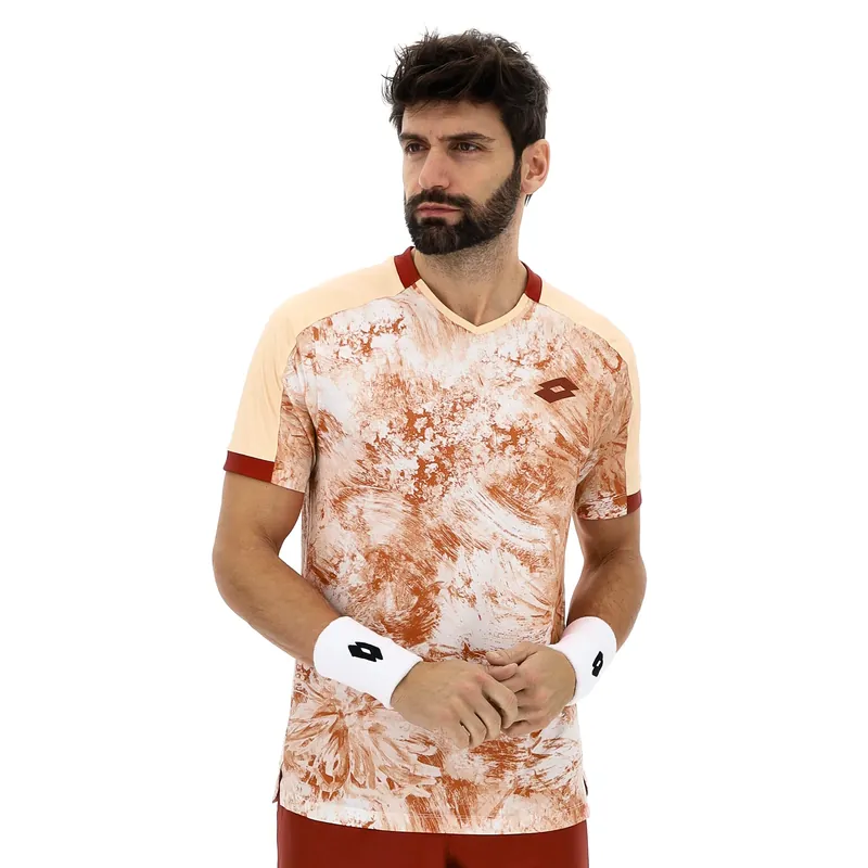 Pánské tričko Lotto Tech IV D2 Tee Cream Beige Nová Kolekce