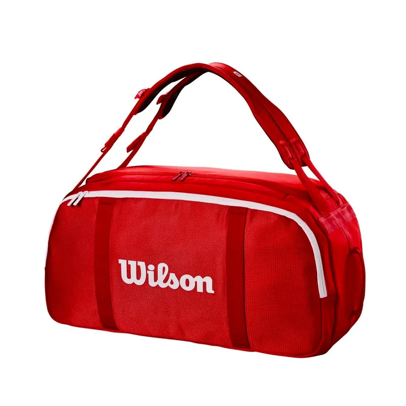 Taška na rakety Wilson Super Tour Red Coaches Duffel Akce