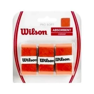 Výhodná Nabídka Vrchní omotávka Wilson Pro Soft Overgrip Orange (3 Pack)