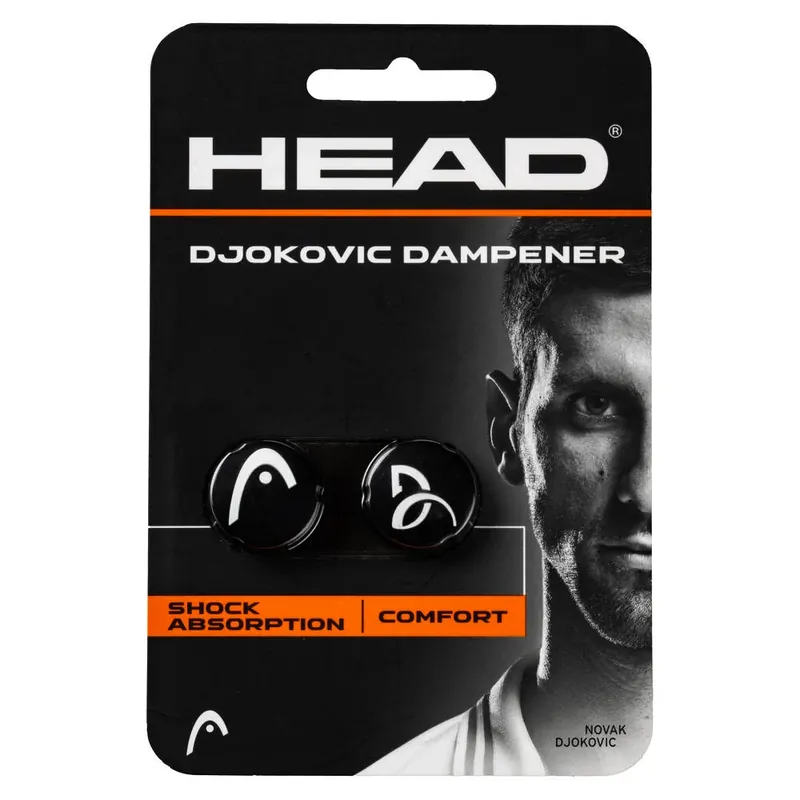 Vibrastop Head Djokovic Dampener Black 2 Pack Nejlepší Volba
