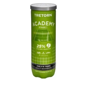 Dětské tenisové míče Tretorn Academy Green (3 Pack) Pouze Dnes