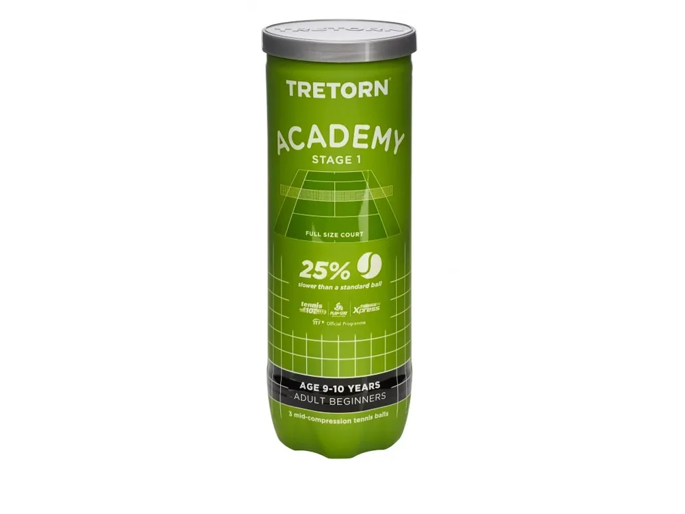 Dětské tenisové míče Tretorn Academy Green (3 Pack) Pouze Dnes