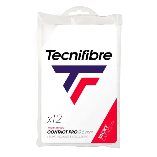 Vrchní omotávka Tecnifibre Contact Pro White 12 Pack Tovární Cena