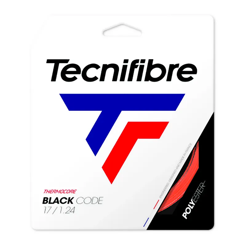 Aktuální Tenisový výplet Tecnifibre Black Code Fire (12 m)