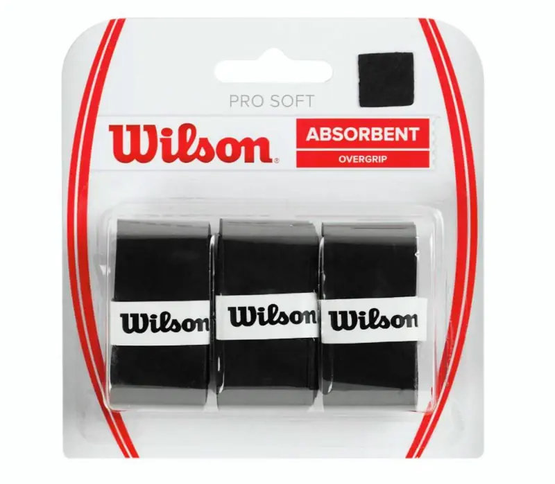 Poslední Šance Vrchní omotávka Wilson Pro Soft Overgrip Black