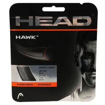 Novinka Tenisový výplet Head Hawk Grey 1.25 mm (12 m)