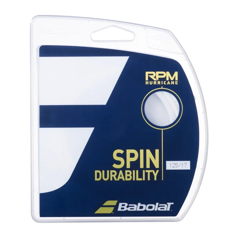 Cenová Bomba Tenisový výplet Babolat RPM Hurricane 12m White 1,25 mm
